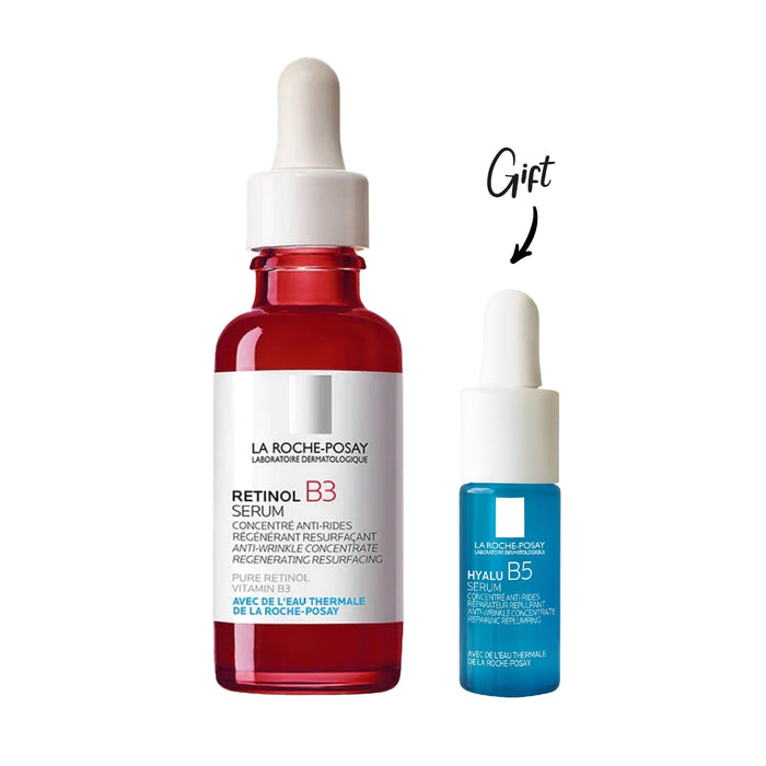 LA ROCHE POSAY RETINOL B3 SERUM 30ML + Free Hyaluron Sample 10ML