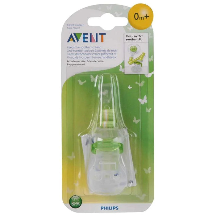 AVENT SOOTHER CLIP GREEN