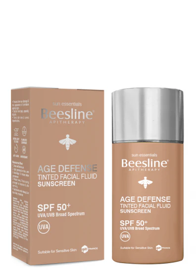 BEESLINE AGE DEFENSE TINTED FACIAL FLUID SUNSCREEN 40ML