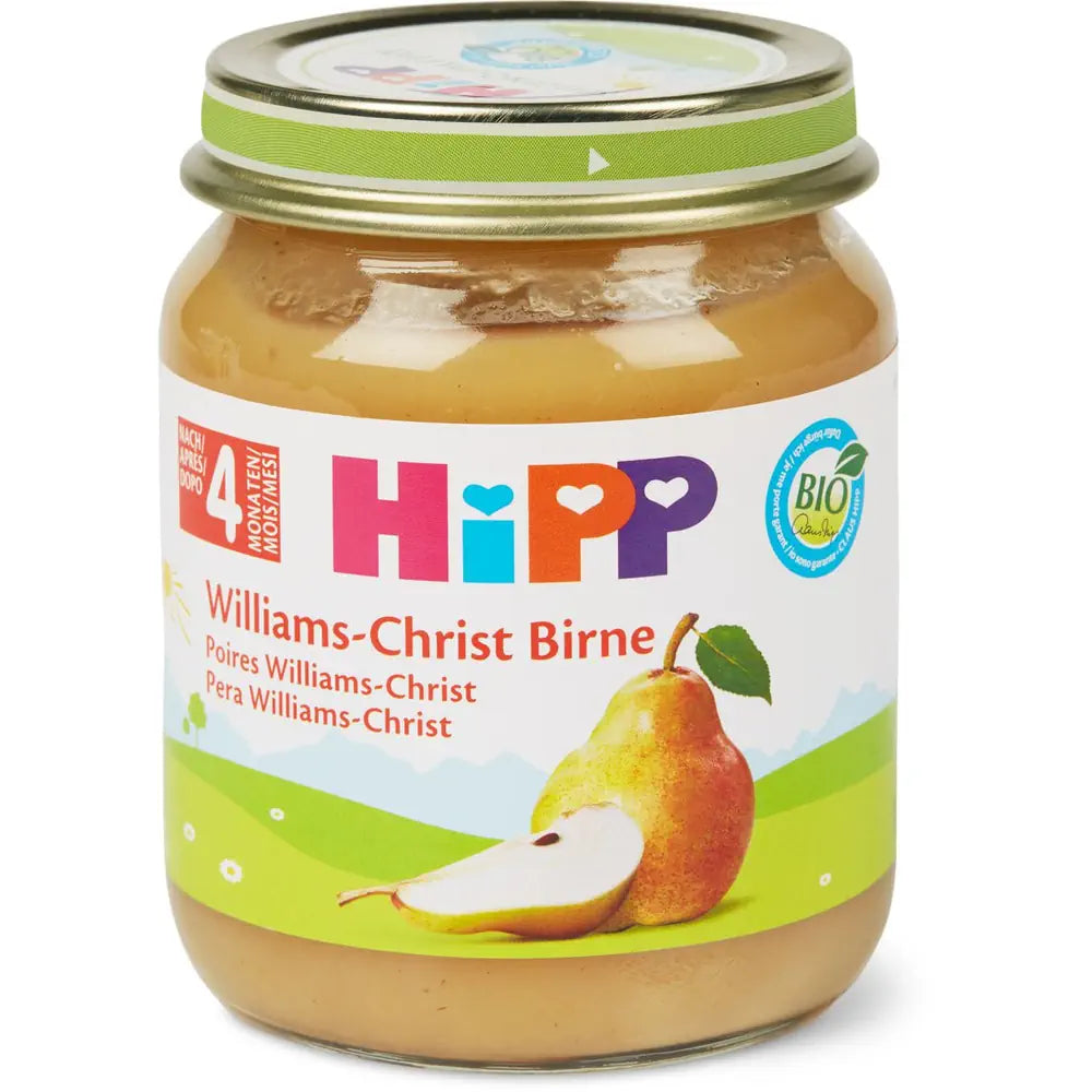 HIPP WILLIAMS CHRIST PEARS 4M+ 125G