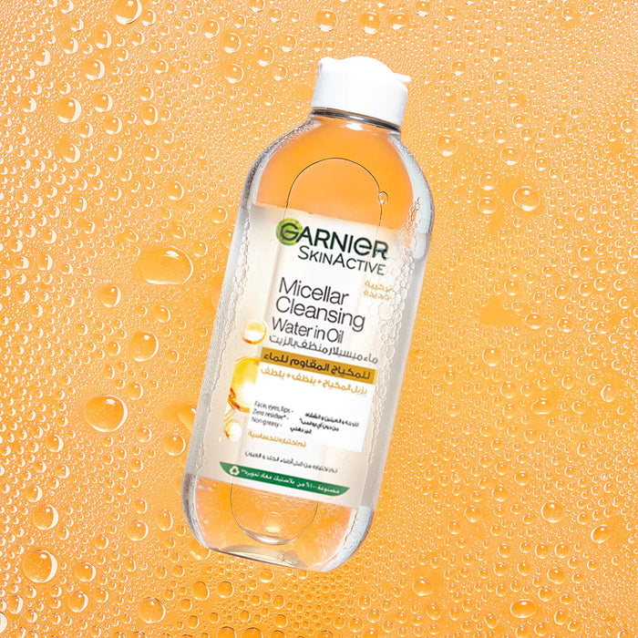 GARNIER MICELLAR WATER OIL-INFUSED FACIAL CLEANSER AND WATERPROOF MAKEUP REMOVER