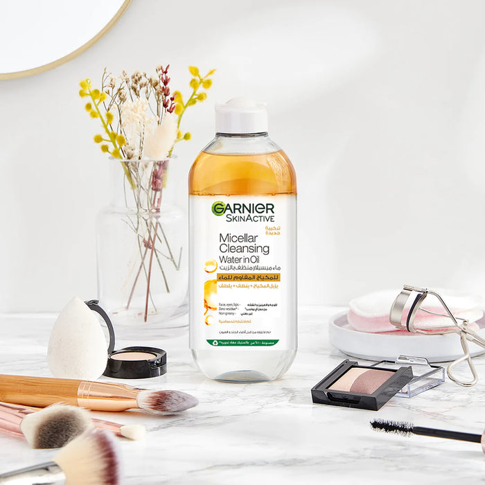 GARNIER MICELLAR WATER OIL-INFUSED FACIAL CLEANSER AND WATERPROOF MAKEUP REMOVER