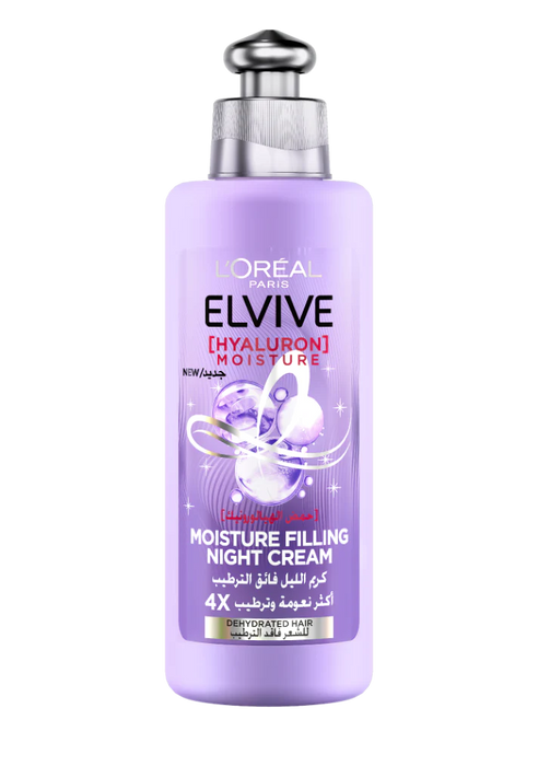 LOREAL ELVIVE HYALURON MOISTURE FILLING NIGHT CREAM 200ML