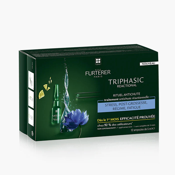 RENE FURTERER TRIPHASIC REACTIONAL ANTI-HAIR LOSS RITUAL 12 AMPOULES