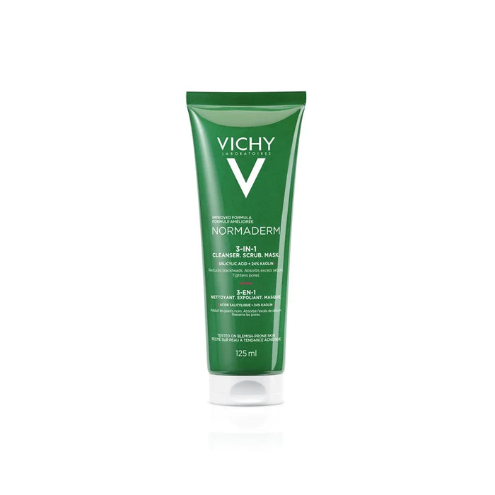 VICHY NORMADERM 3 IN 1 SCRUB + CLEANSER + MASK 125ML