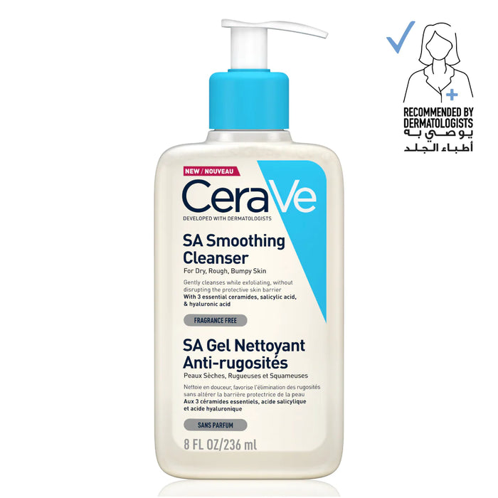 CERAVE SALICYLIC ACID SMOOTHING CLEANSER FOR NORMAL, DRY AND ROUGH SKIN 236ML